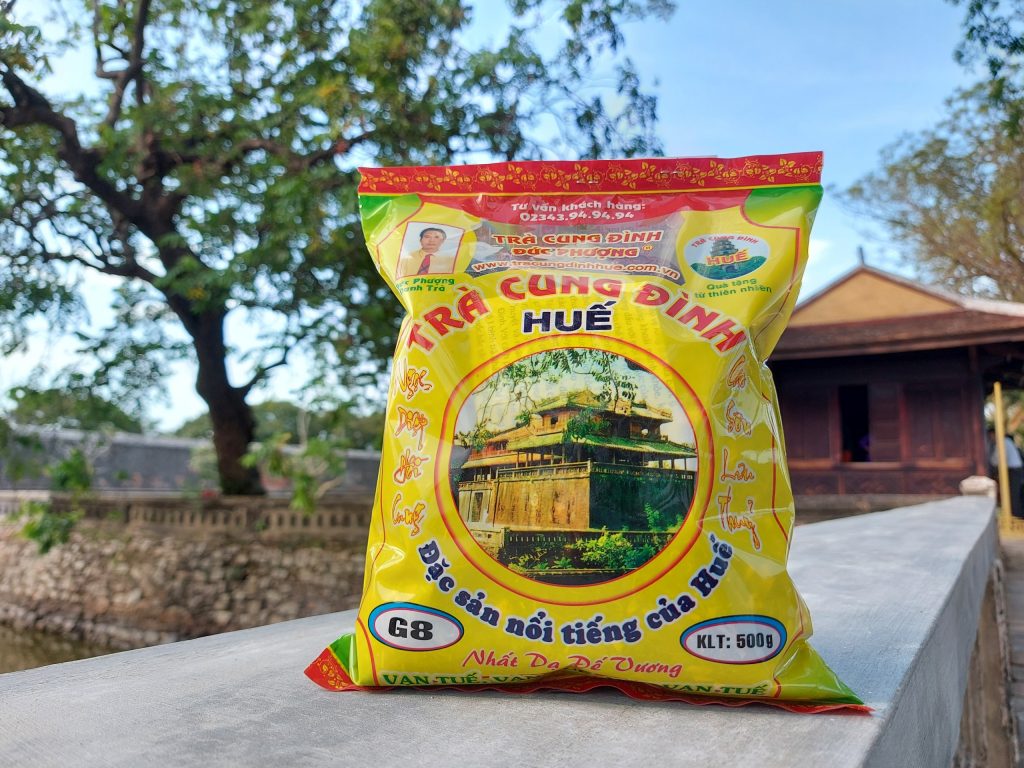 Trà cung đình G8 500gr - Quà Huế Online - Đặc sản chính gốc